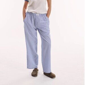 Speltham Ocean Striped Crinkle Unisex Lounge Pants Size Small Long